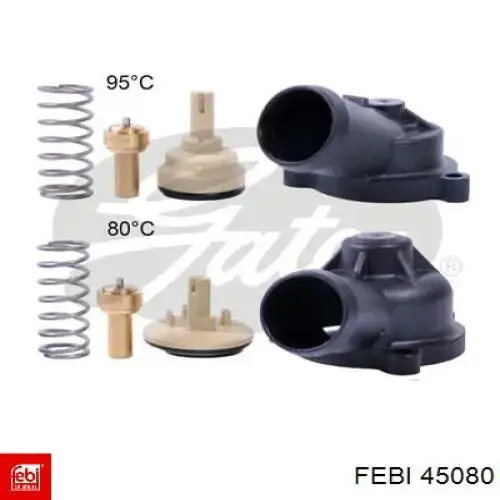 45080 Febi termostato, refrigerante