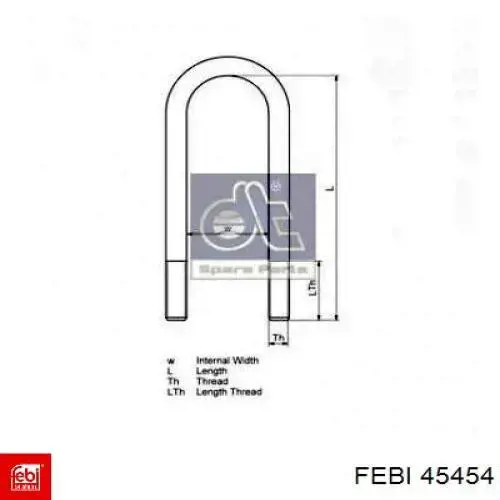 Comprar 45454 Febi Abrazadera de ballesta
