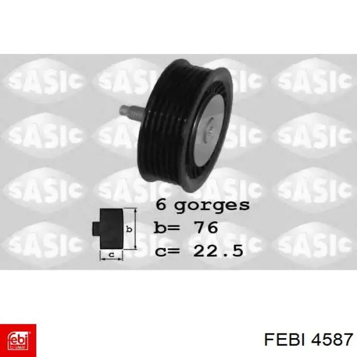 Pivote del muñón de dirección Febi 4587 precio, desde 57,29 EUR