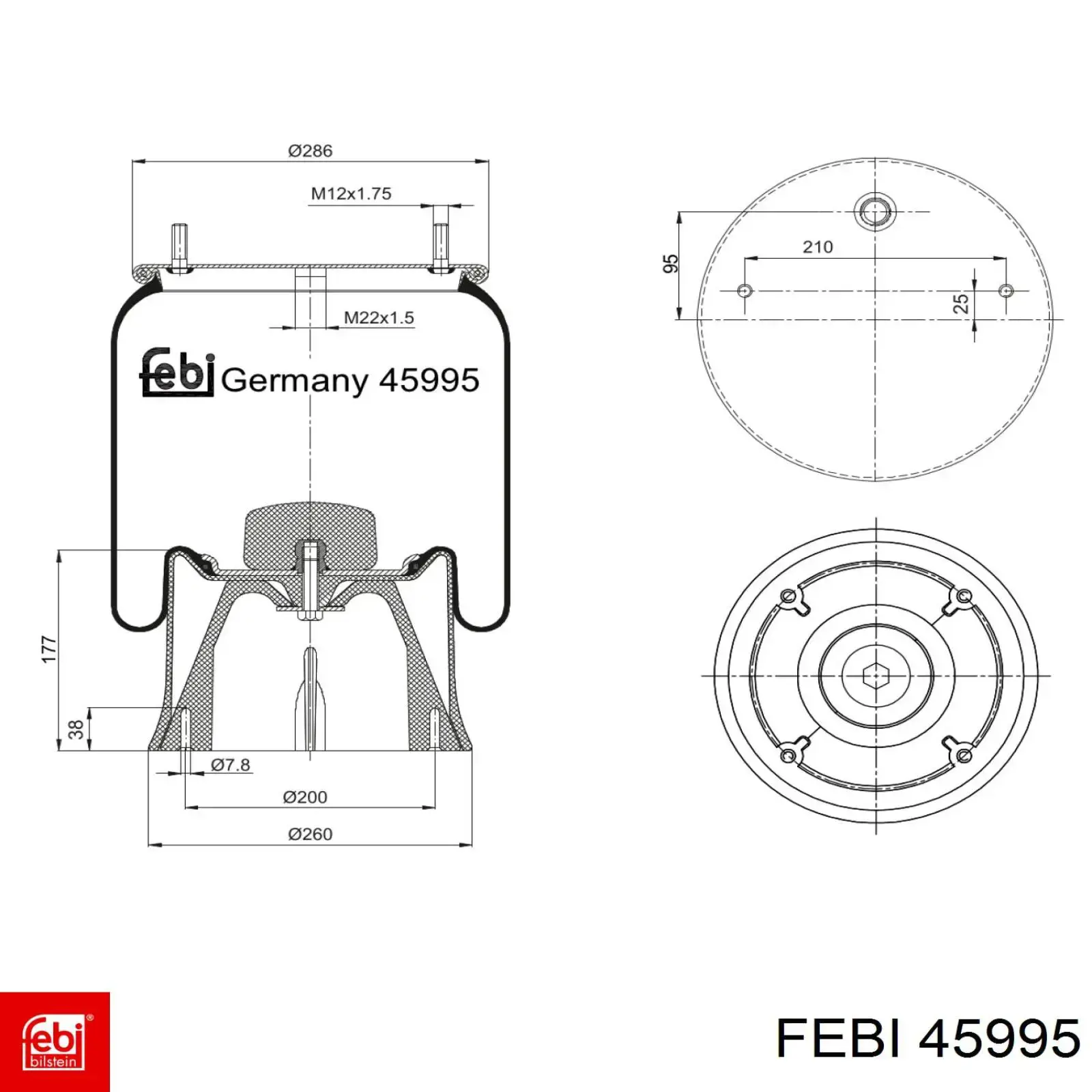 Comprar 45995 Febi Bolsa neumática del eje