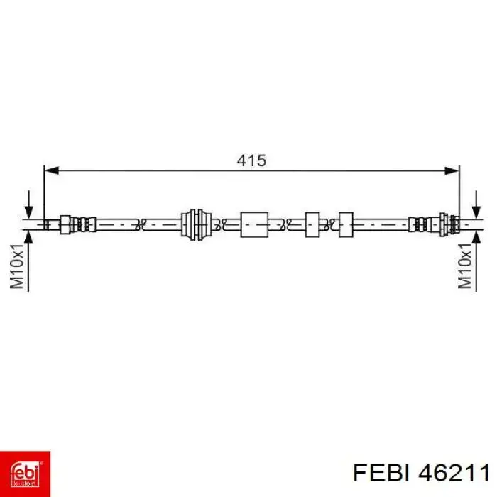 Comprar 46211 Febi Latiguillos de freno delantero