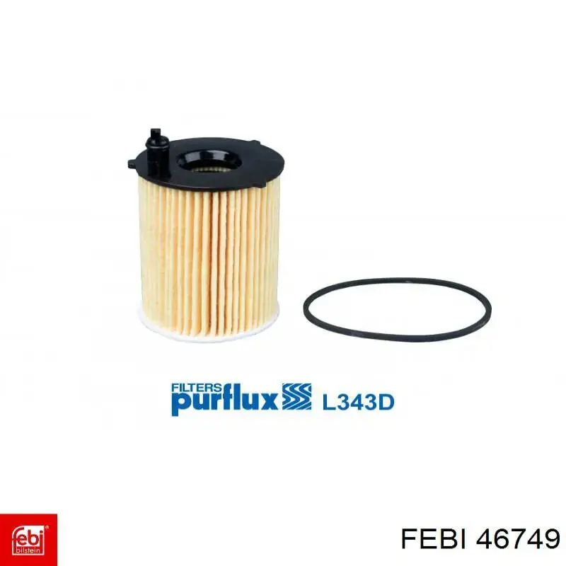 Tapa delantera del motor Febi 46749 precio, desde 44,50 EUR