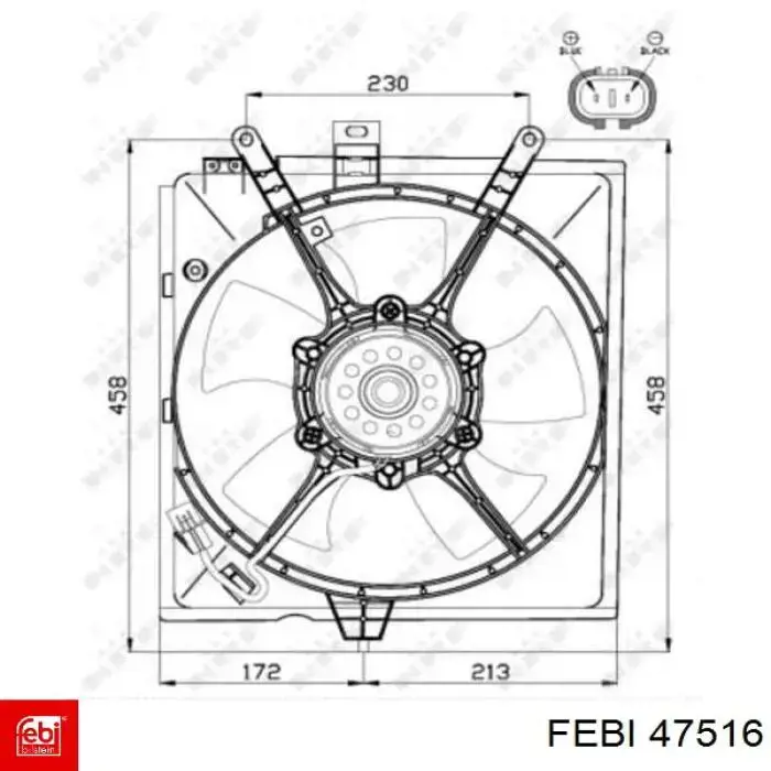 47516 Febi silentblock trasero de ballesta trasera