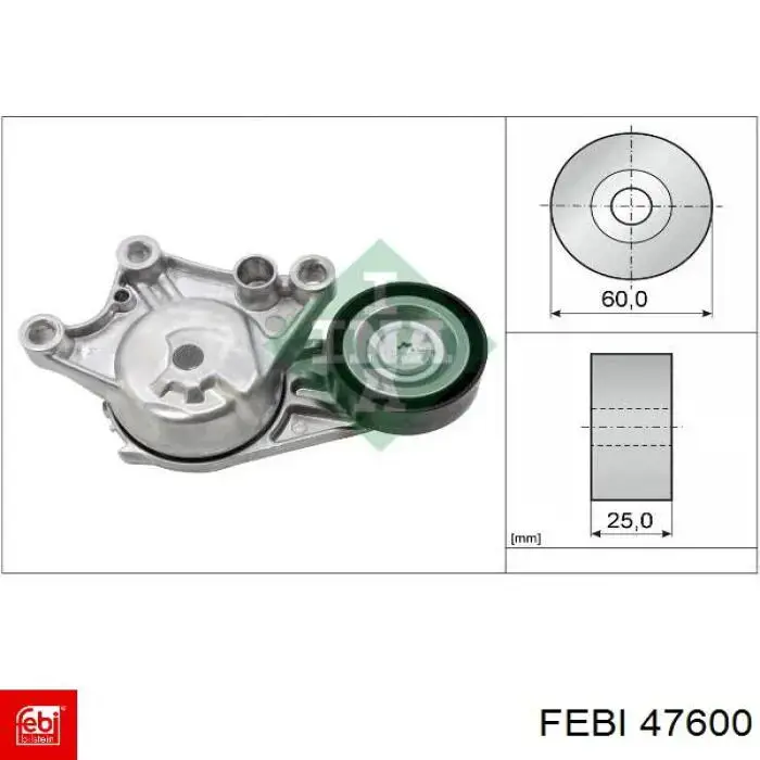 Comprar 47600 Febi Polea correa distribución