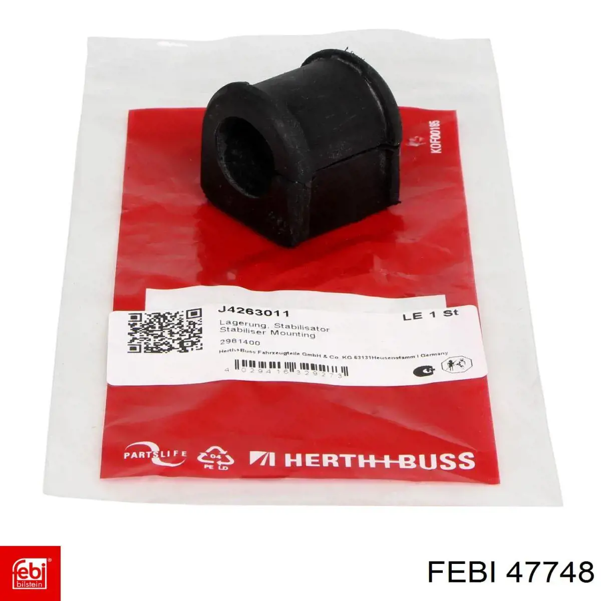 Buje de barra estabilizadora delantera Febi 47748 precio, desde 3,53 EUR