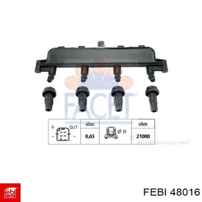 Comprar 48016 Febi Bieleta estabilizadora delantera derecha