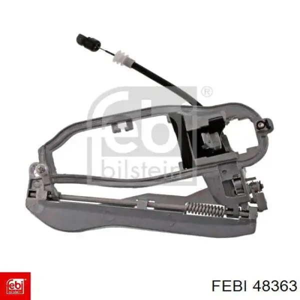 Soporte de manija exterior de puerta trasera izquierda 51218243635 BMW
