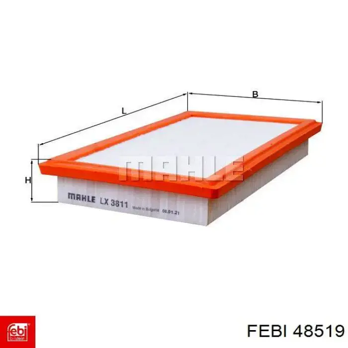 Comprar 48519 Febi Filtro de aire