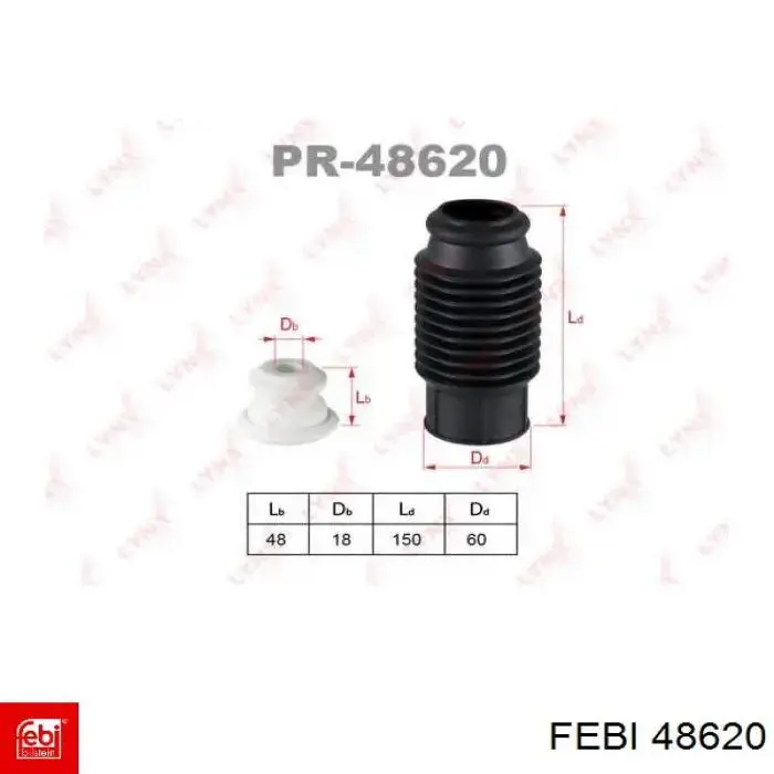 Silentblock de brazo de suspensión Febi 48620 precio, desde 6,58 EUR