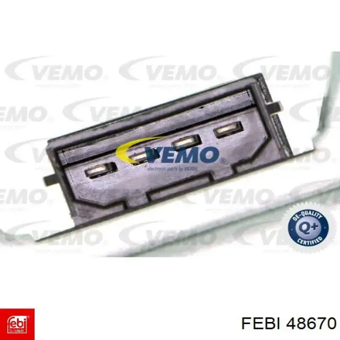 Motor limpiaparabrisas, trasera 48670 Febi