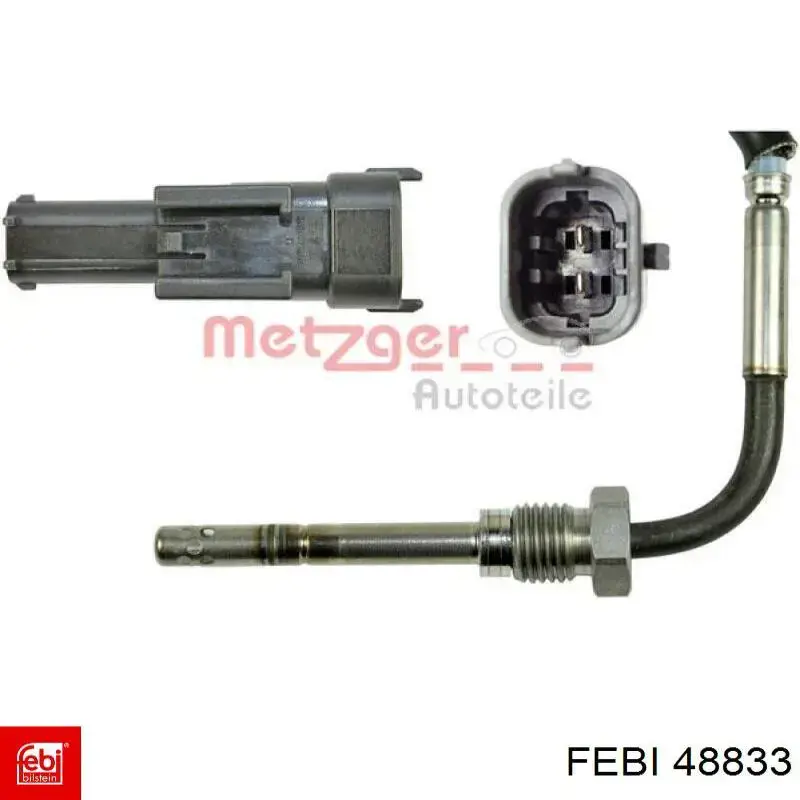 Sensor de temperatura de gases de escape después del filtro de partículas Febi 48833 precio, desde 96,13 EUR