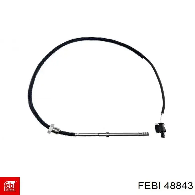 48843 Febi sensor de temperatura, gas de escape, antes de filtro hollín/partículas