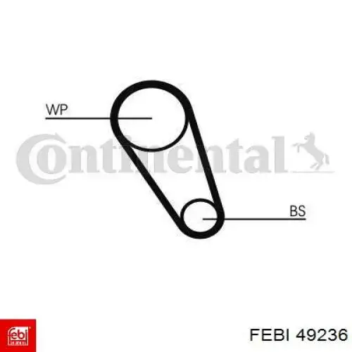 Comprar 49236 Febi Correa trapezoidal