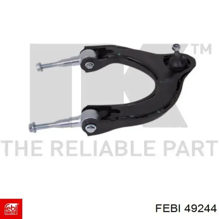 Brazo superior derecho de la suspensión delantera 49244 Febi