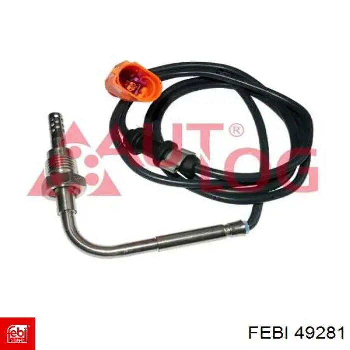 49281 Febi sensor de temperatura, gas de escape, después de filtro hollín/partículas