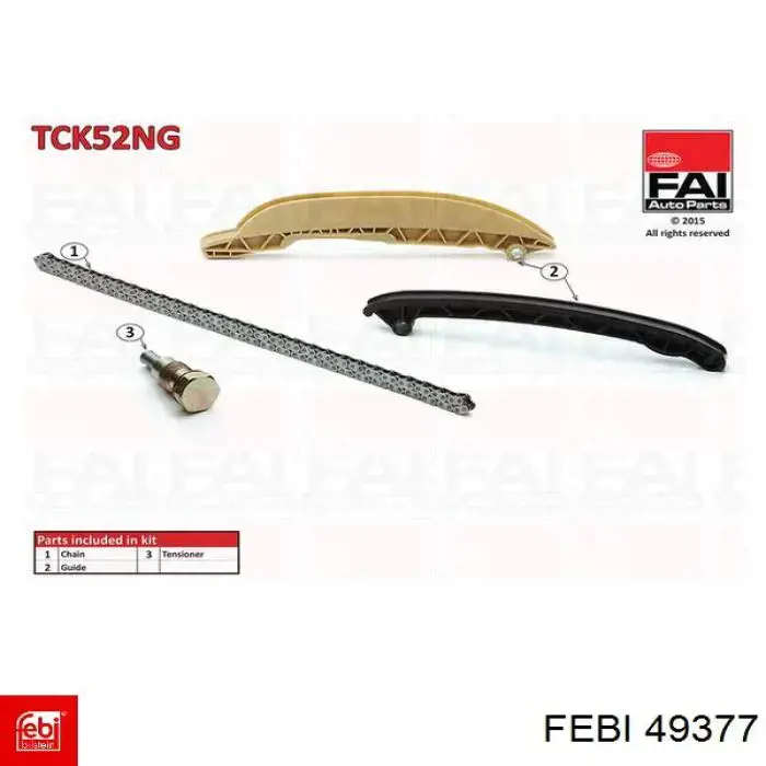 49377 Febi kit de cadenas de distribución