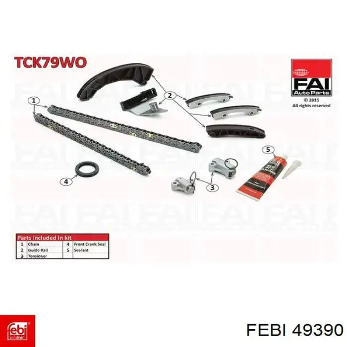 49390 Febi kit de cadenas de distribución