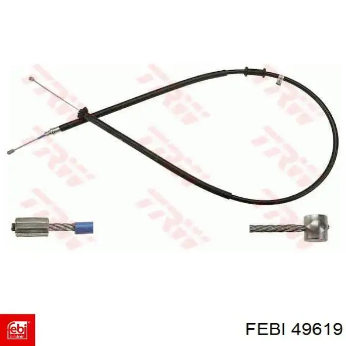Comprar 49619 Febi Cable de freno de mano trasero derecho/izquierdo