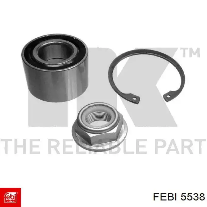 Cojinete de cubo delantero Febi 5538 precio, desde 19,19 EUR