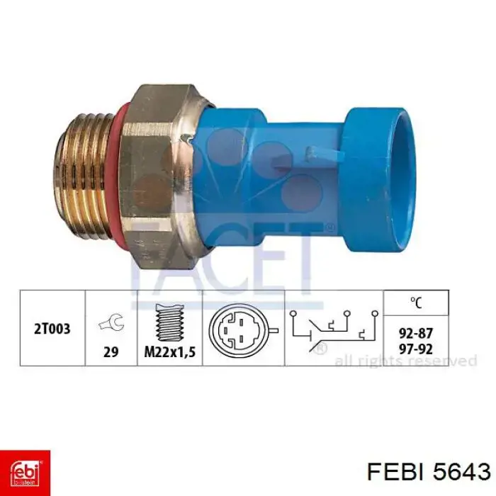 5643 Febi fuelle, árbol de transmisión delantero interior