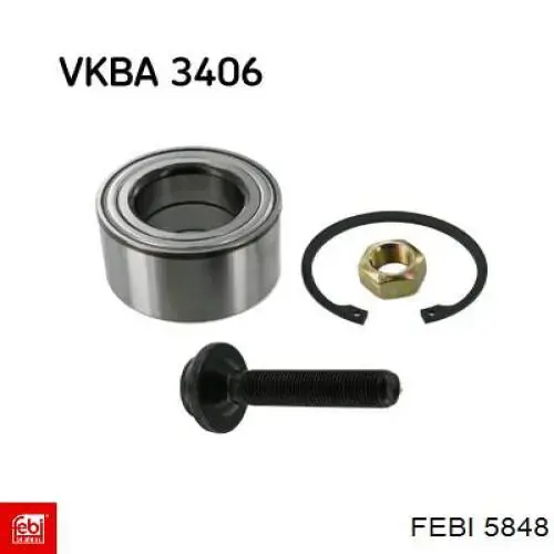 Cojinete de rueda delantero 5848 Febi