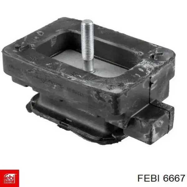 6667 Febi silentblock, soporte de diferencial, eje trasero, delantero