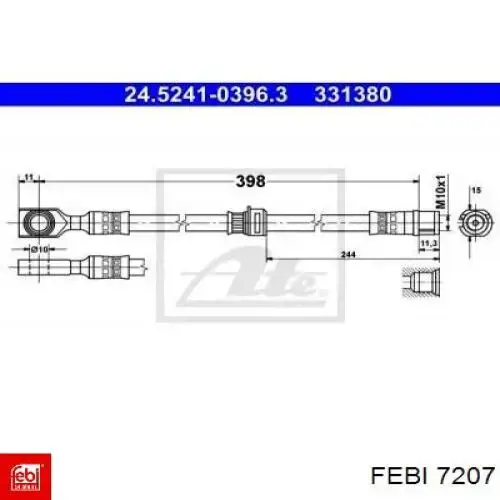 Juego de reparación de estabilizador delantero A6013200183 Mercedes