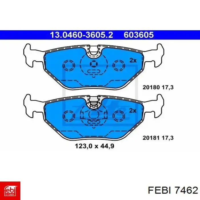 7462 Febi anillo retén, cigüeñal frontal