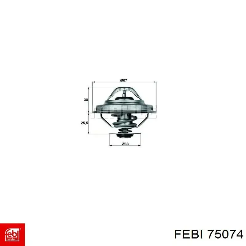 Comprar 75074 Febi Rodamiento del tensor de la correa de accesorios