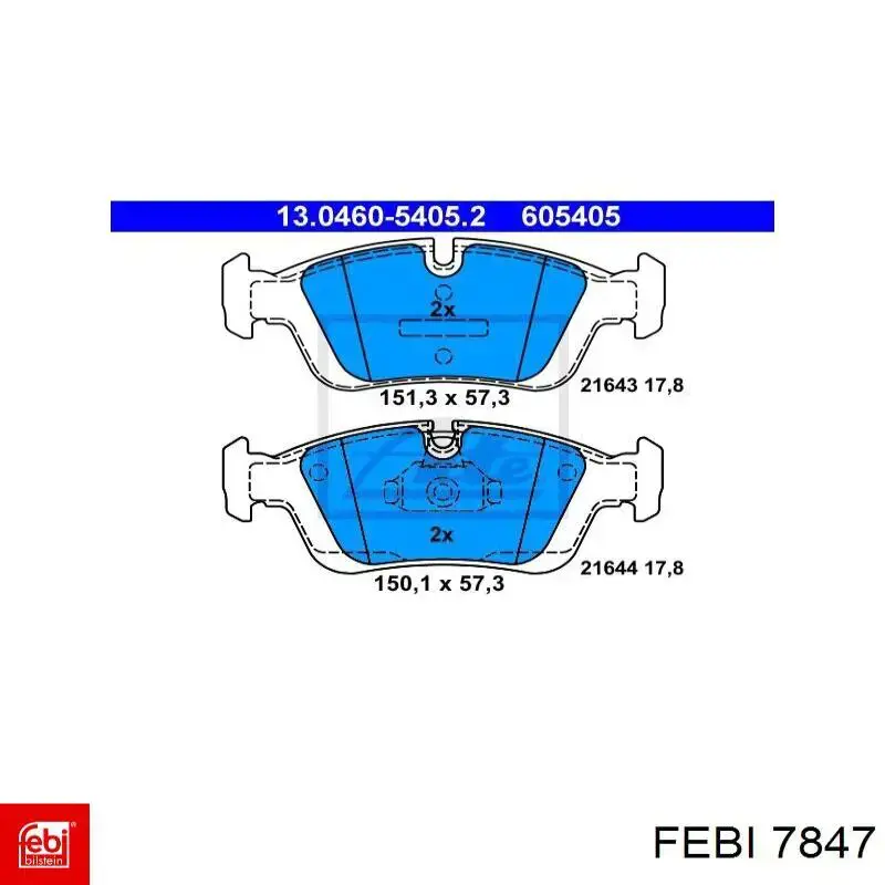 Silentblock suspension Febi 7847