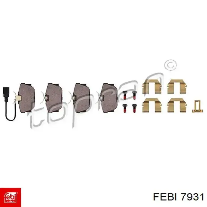 Comprar 7931 Febi Cojinete de rueda trasero