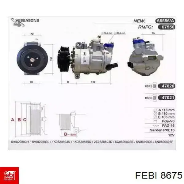Comprar 8675 Febi Sensor de presión de aceite
