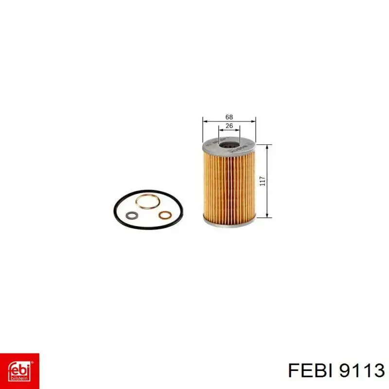 9113 Febi Rótula de dirección