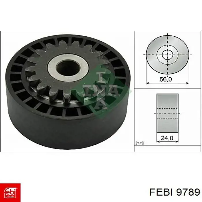 9789 Febi Polea tensora