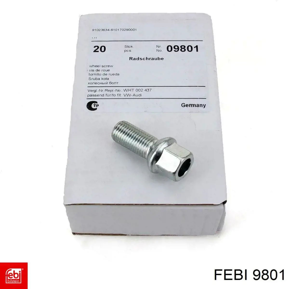 Tornillos para ruedas Febi 9801 precio, desde 1,65 EUR