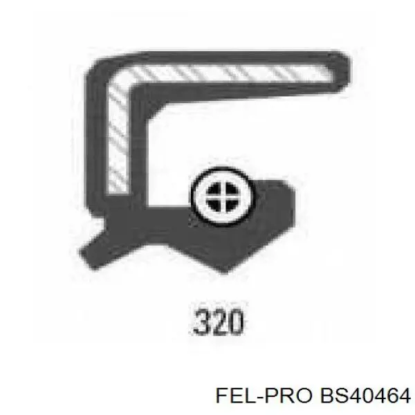 BS40464 Fel-pro anillo retén, cigüeñal