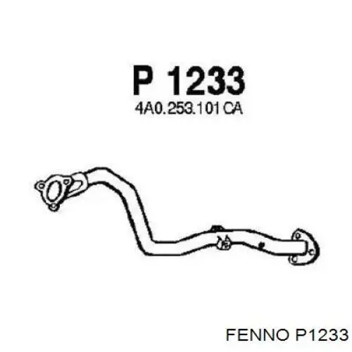 Tubo de escape delantero VAG 4A0253101CA precio, desde  