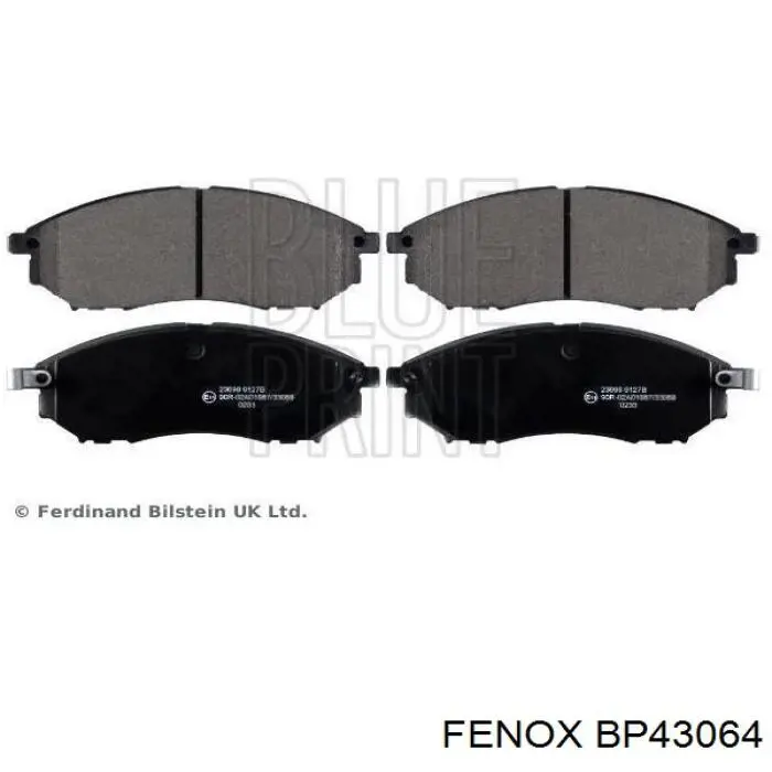 Pastillas de freno delanteras Nissan Navara D40M