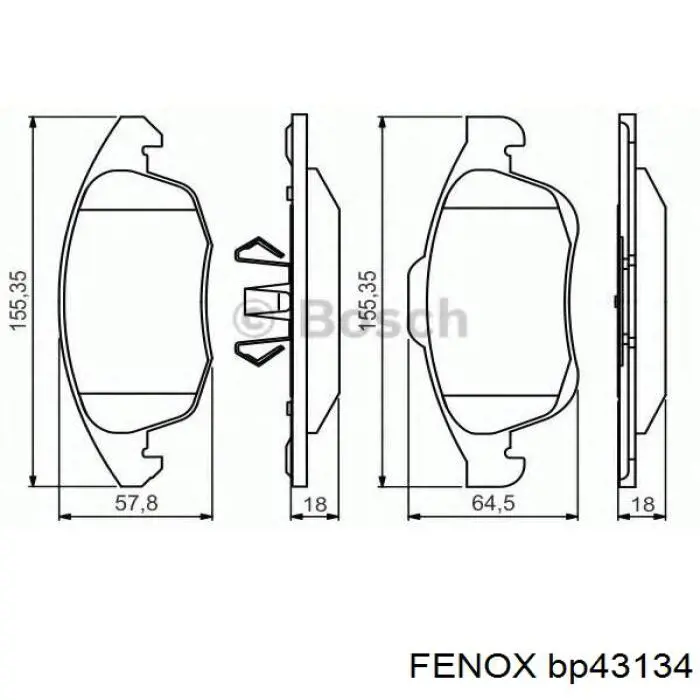 Pastillas de freno delanteras Citroen C4 UA