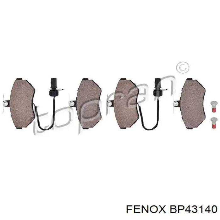 BP43140 Fenox pastillas de freno delanteras