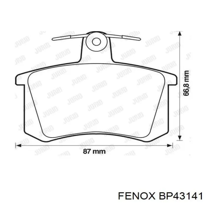 BP43141 Fenox pastillas de freno traseras