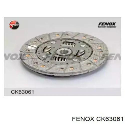 CK63061 Fenox kit de embrague (3 partes)