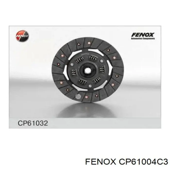 CP 61004 C3 Fenox disco de embrague