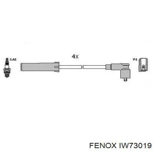 IW73019 Fenox juego de cables de encendido