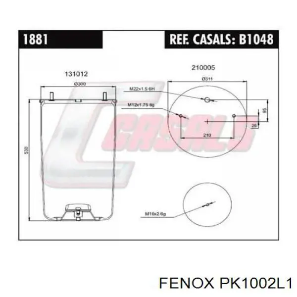 PK1002L1 Fenox regulador de la fuerza de frenado