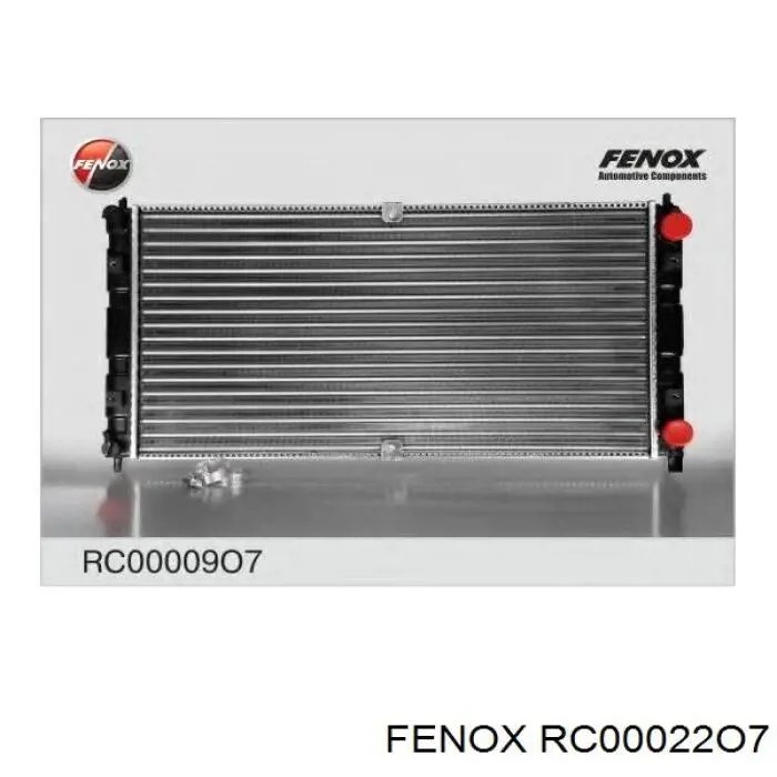 RC00022O7 Fenox radiador refrigeración del motor