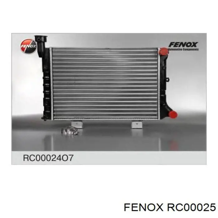 RC00025 Fenox radiador refrigeración del motor