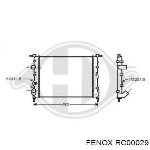 Água radiador Renault (RVI) 7700436693 precio, desde 40,99 EUR