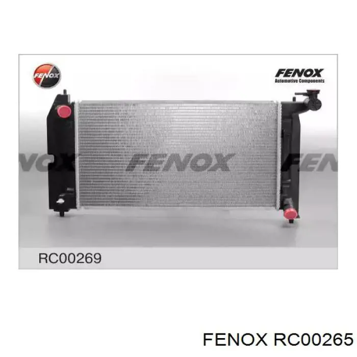 RC00265 Fenox radiador refrigeración del motor