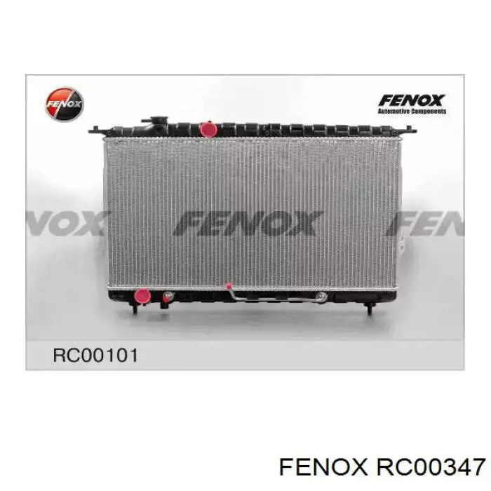 RC00347 Fenox radiador refrigeración del motor